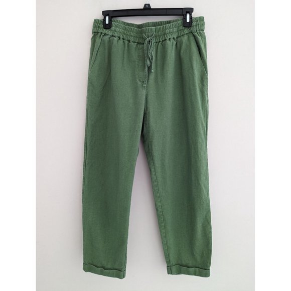 J. Crew Linen-cotton Blend Drawstring Pant Size 8 - Picture 9 of 9